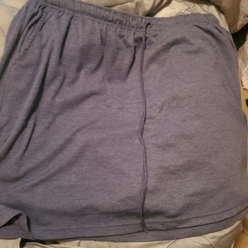 Plus Size Charcoal Blue Skirts